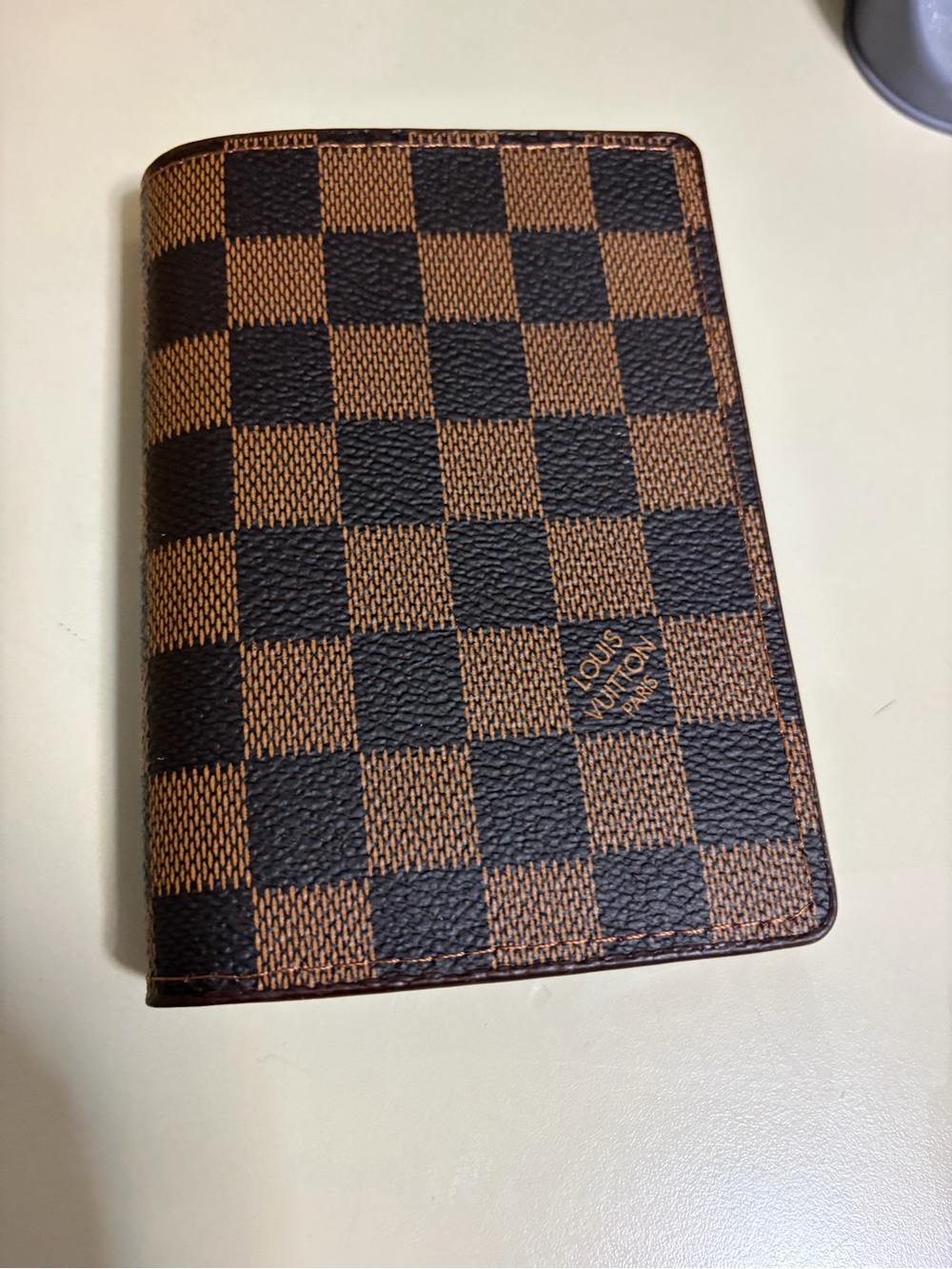 Louis Vuitton Damier Ebene Brown and Dark Brown Travel Card & Key Holder